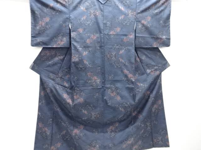 未当て嵌める品 長閑やかさ重要人物・顕花植物飾りつけ織り出し発祥地泥大島紬お召しもの(9マルキ)【着】 宗sou