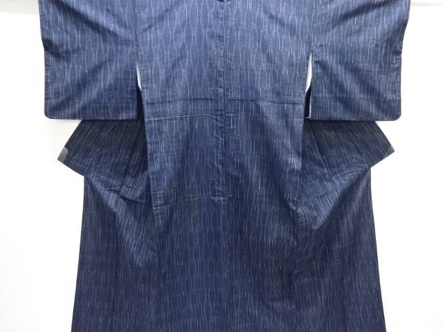 縞織出し手織り紬着物【中古】【着】【紬・お召し】 宗sou