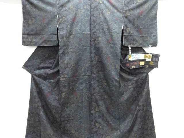 未当て嵌める品 葉飾りつけ織り出し発祥地泥大島紬お召しもの(7マルキ)【着】【紬・お召しものし】 宗sou