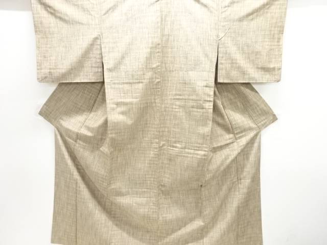 乱れ格子織り出し手織り紬着物【中古】【着】【紬・お召し】 宗sou