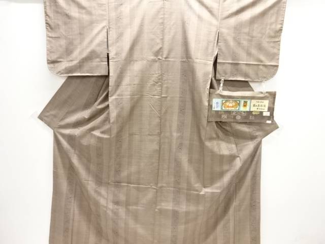 未当て嵌める品 仕立てもの売り上げ金 縞に花飾りつけ織り出し発祥地泥大島紬お召しもの(7マルキ)【着】【紬・お召しものし】 宗sou