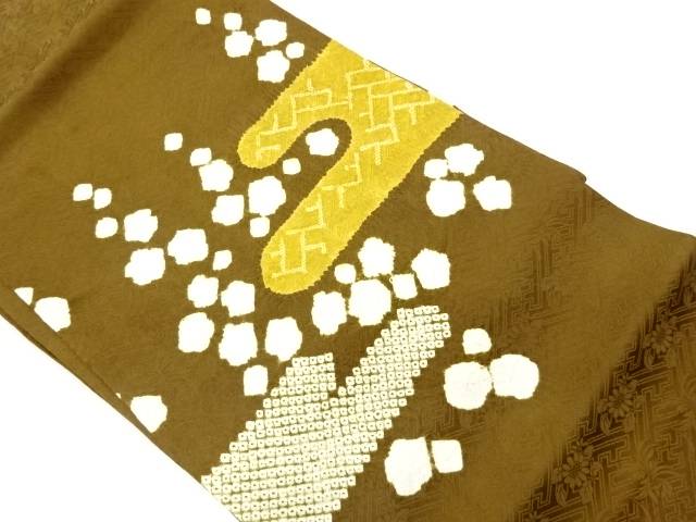 絞りヱ霞に花模様名古屋帯【中古】【着】【名古屋帯】 宗sou｜お茶道具・着物　【宗 sou】