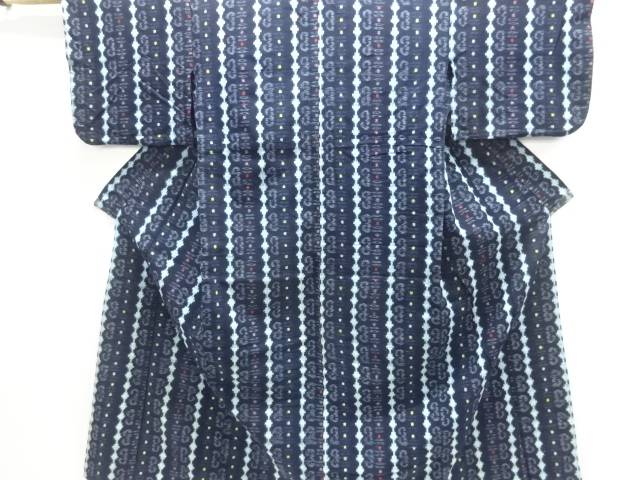 楽天市場】木綿本場久留米絣 幾何学模様単衣着物【アンティーク