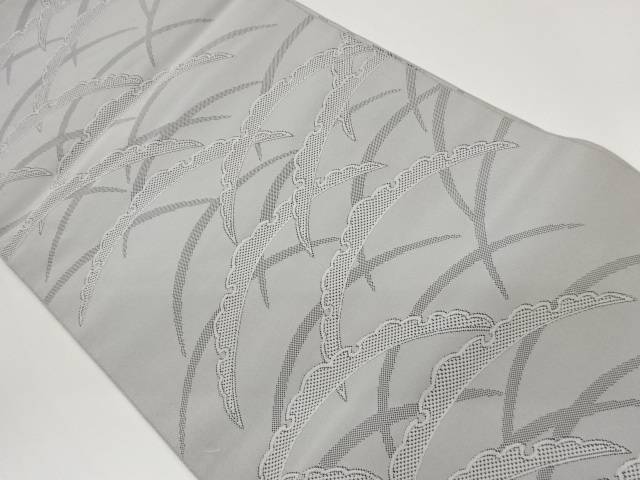 雪芝模様織出し名古屋帯【中古】【着】【名古屋帯】 宗sou