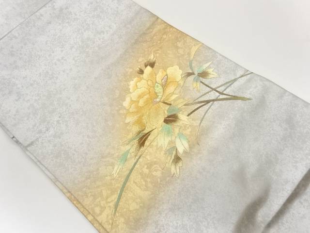 金彩螺鈿牡丹模様名古屋帯【中古】【着】【名古屋帯】 宗sou
