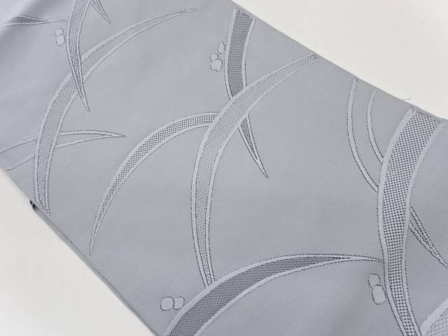 綴れ露芝模様織出し名古屋帯【中古】【着】【名古屋帯】 宗sou