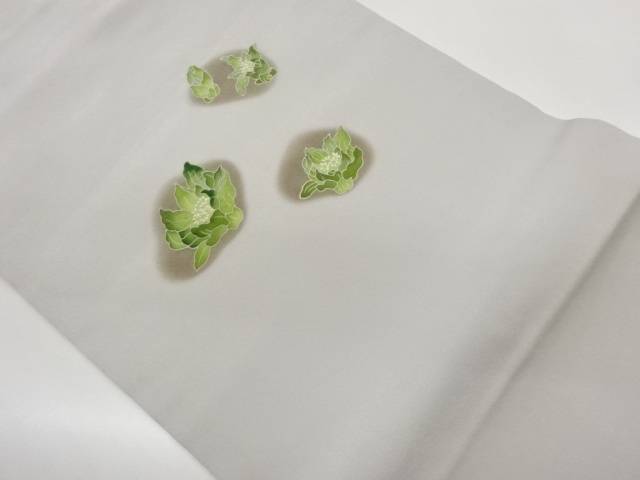 ふきのとう模様刺繍名古屋帯【中古】【着】【名古屋帯】 宗sou｜お茶道具・着物　【宗 sou】