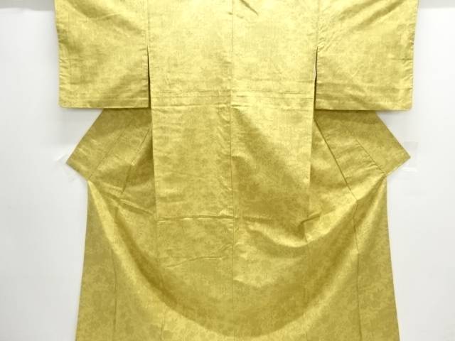 花車模様織り出し手織り紬着物【中古】【着】【紬・お召し】 宗sou