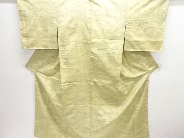 松に古典柄織り出し十日町紬着物【中古】【着】【紬・お召し】 宗sou