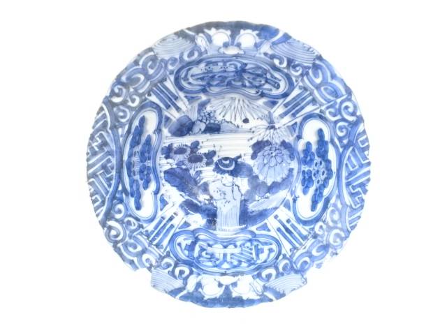 染付 芙蓉手 花 鉢【中古】【道】 宗sou