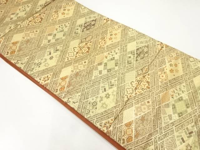 花古典柄織出し袋帯【中古】【着】【袋帯】 宗sou