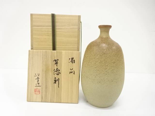 備前焼 湧き水政幸造 芋徳利【中古】【道】 宗sou