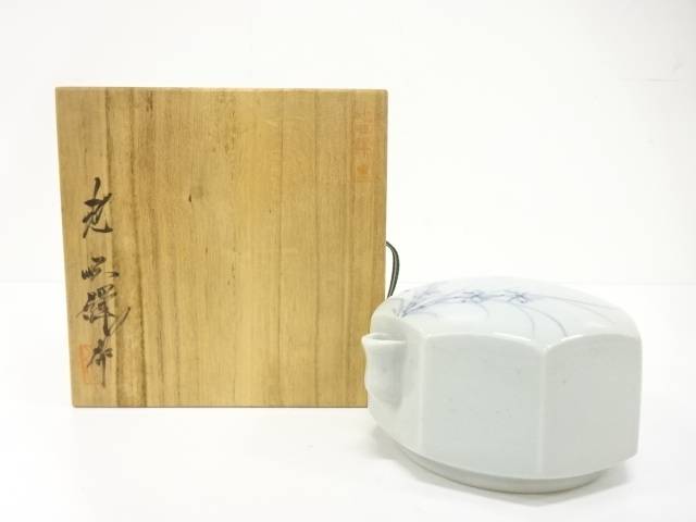 池順鐸造　染付　花　水滴【中古】【道】 宗sou｜お茶道具・着物　【宗 sou】
