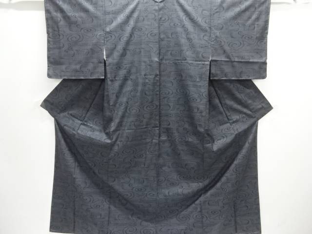 抽象模様織り出し本場泥大島紬着物(5マルキ)【中古】【着】【紬・お召し】 宗sou