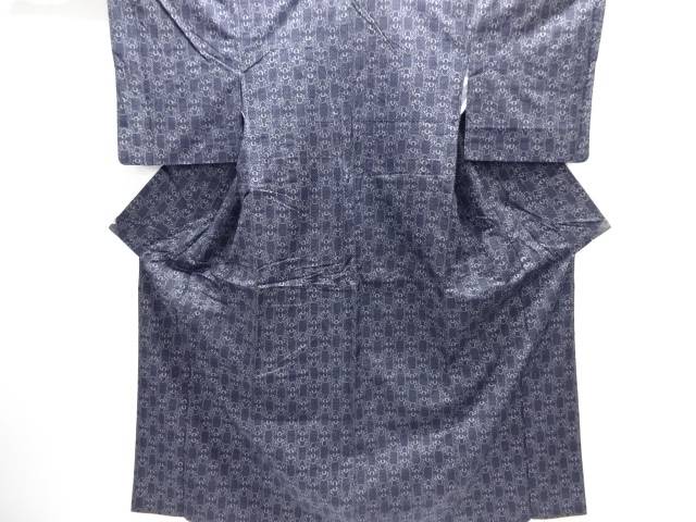 花菱模様織り出し西陣伝承紬着物【中古】【着】【紬・お召し】 宗sou