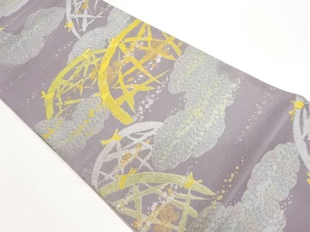 雲に草花・垣根模様織出し袋帯【中古】【着】【袋帯】 宗sou 10,360円