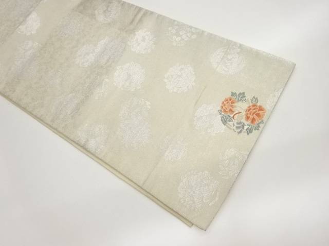 花輪模様織出し袋帯【中古】【着】【袋帯】 宗sou