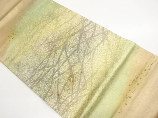 作家物　引箔抽象模様袋帯【中古】【着】【袋帯】 宗sou