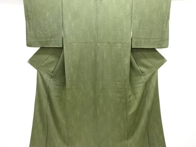 草葉模様小紋着物【中古】【着】【小紋】 宗sou