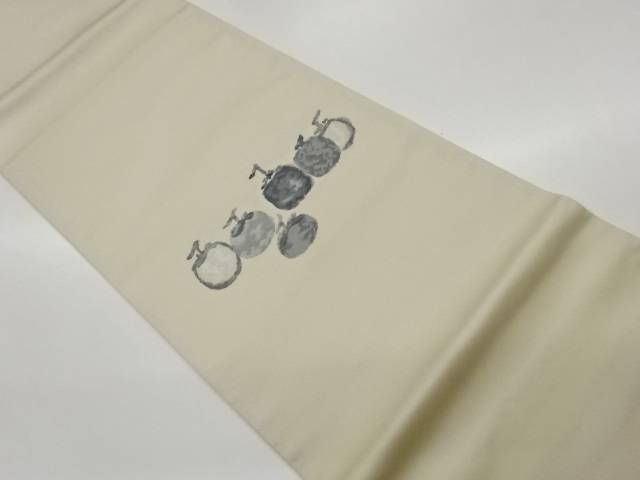 柿模様織出し袋帯【中古】【着】【袋帯】 宗sou