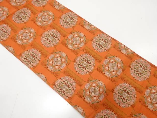 華紋織り出し 名古屋帯【中古】【着】【名古屋帯】 宗sou