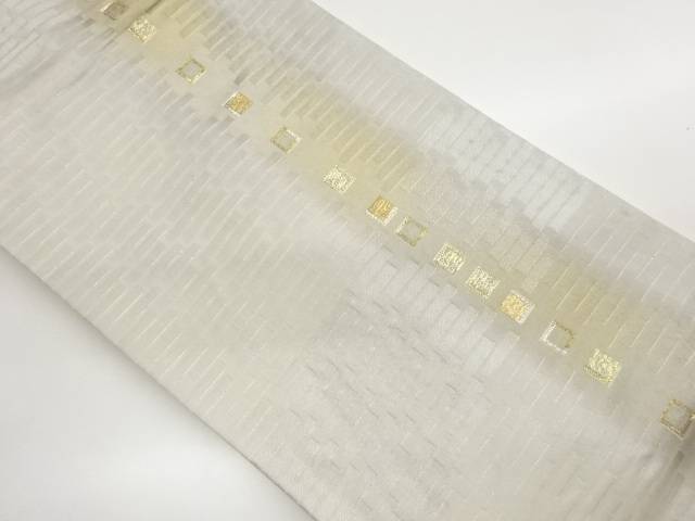 抽象短冊・色紙模様織出し名古屋帯【中古】【着】【名古屋帯】 宗sou｜お茶道具・着物　【宗 sou】