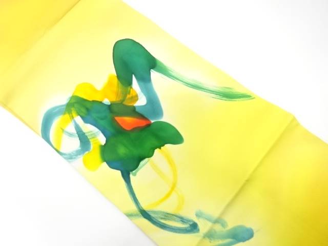 塩瀬　手描き　刷毛目模様　名古屋帯【中古】【着】【名古屋帯】 宗sou