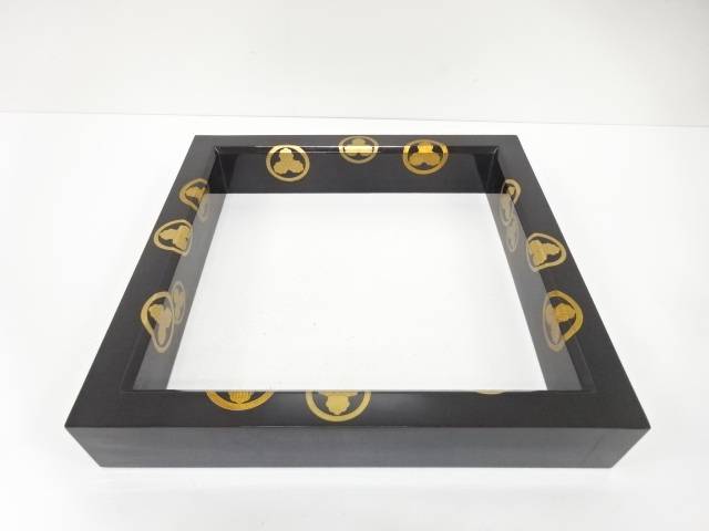 漆塗り蒔絵　炉縁（保護箱付）【中古】【道】 宗sou