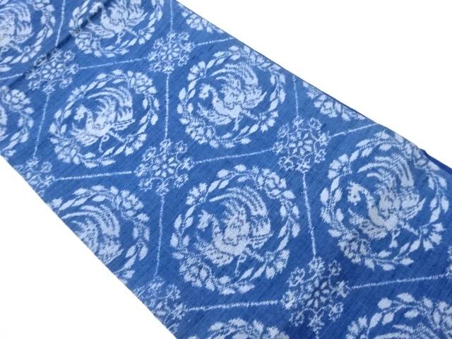 手織り紬襷に鳥模様織出し袋帯【中古】【着】【袋帯】 宗sou｜お茶道具・着物　【宗 sou】 10,952円