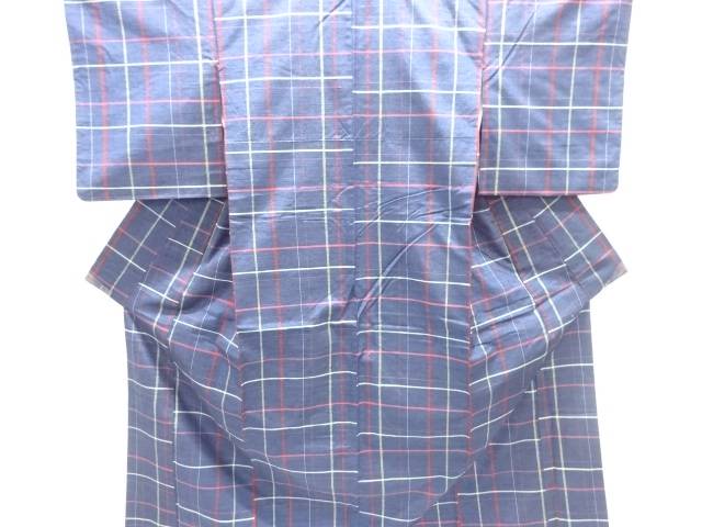 格子織り出し手織り紬着物【中古】【着】【紬・お召し】 宗sou 4,374円