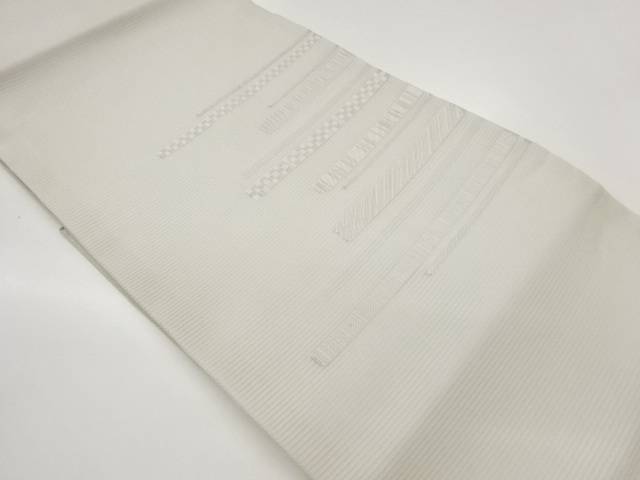 絽変わり横段模様織出し名古屋帯【中古】【着】【名古屋帯】 宗sou|お茶道具・着物 【宗 sou】