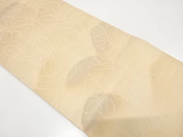 紗　流水に萩模様織り出し　名古屋帯【中古】【着】【名古屋帯】 宗sou