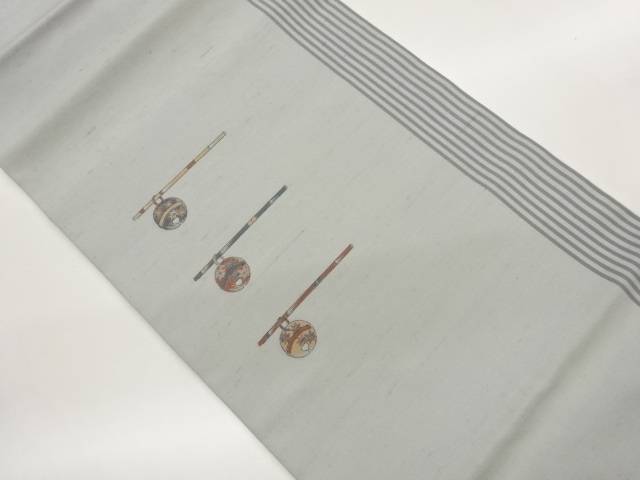 手織り紬鈴に紅葉模様織出し開き名古屋帯（額縁仕立て）【中古】【着】【名古屋帯】 宗sou｜お茶道具・着物　【宗 sou】 11,396円