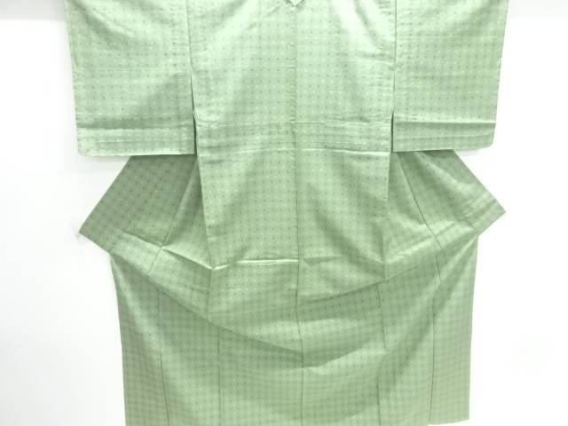 井桁絣織出し単衣手織り紬着物【中古】【着】【紬・お召し】 宗sou 12,670円