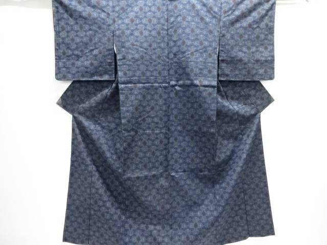 未使用品　抽象模様織り出し西陣お召着物アンサンブル【着】【紬・お召し】 宗sou