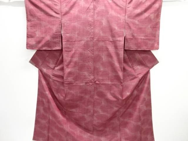 未使用品　霞模様織り出し手織り紬着物【着】【紬・お召し】 宗sou