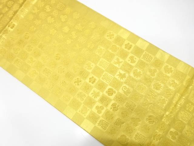 未使用品 宝寿文織り出し 袋帯【着】【袋帯】 宗sou|お茶道具・着物 【宗 sou】