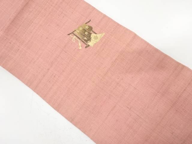 手織り紬　蓑虫　誰が袖模様　名古屋帯【中古】【着】【名古屋帯】 宗sou 5,700円