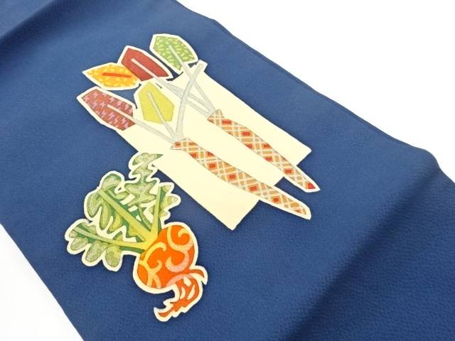 作家物　野菜模様名古屋帯【中古】【着】【名古屋帯】 宗sou