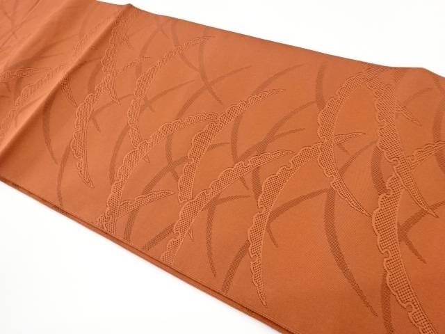 本綴れ芝・雪芝模様織出し名古屋帯【中古】【着】【名古屋帯】 宗sou