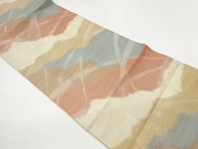 紗 道長取に芝模様織出し袋帯【中古】【着】【袋帯】 宗sou｜お茶道具・着物　【宗 sou】