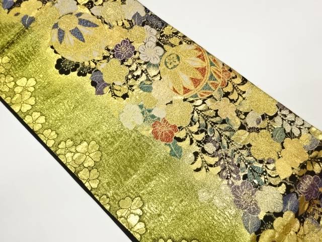 鞠に辻が花・桜模様織出し袋帯【中古】【着】【袋帯】 宗sou 16,520円