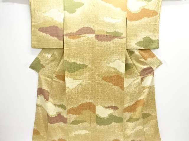 絞り雲模様小紋着物【中古】【着】【小紋】 宗sou
