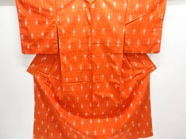 絣柄織り出し米沢紬着物アンサンブル【中古】【着】【紬・お召し】 宗sou