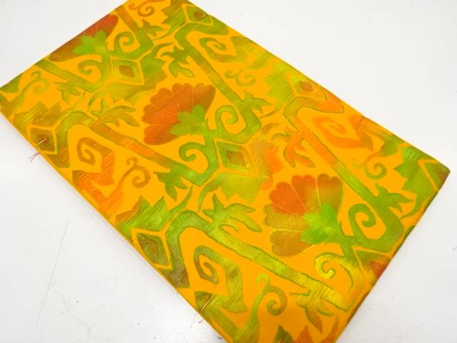 未使用品　花更紗模様織り出し　袋帯【着】【袋帯】 宗sou