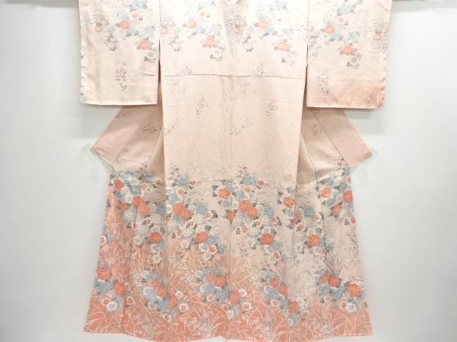 草花模様付け下げ訪問着【中古】【着】【訪問着・付下げ】 宗sou
