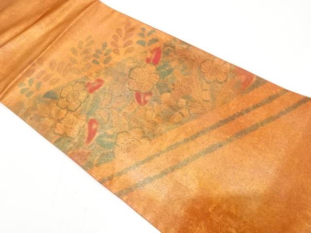 引箔 辻ヶ花模様 袋帯【中古】【着】【袋帯】 宗sou