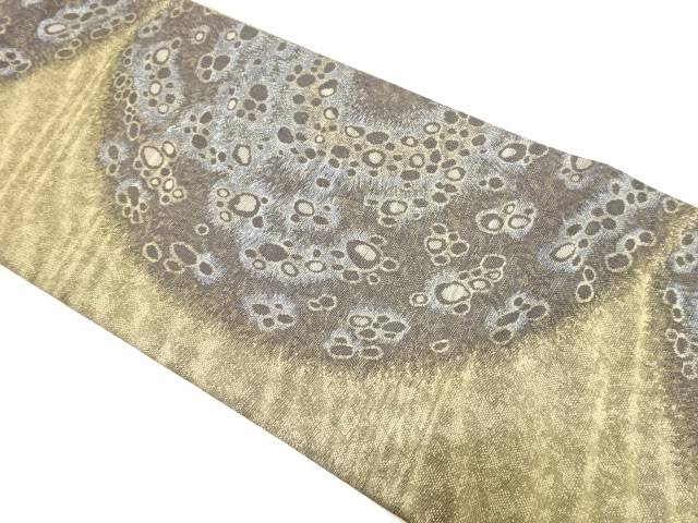 金糸　石畳模様織り出し　袋帯【中古】【着】【袋帯】 宗sou