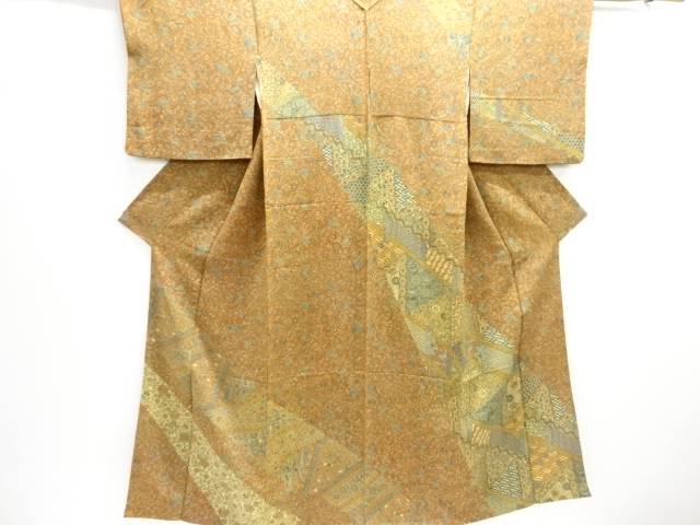 縮緬地　唐子に花更紗模様付け下げ訪問着【中古】【着】【訪問着・付下げ】 宗sou 7,056円