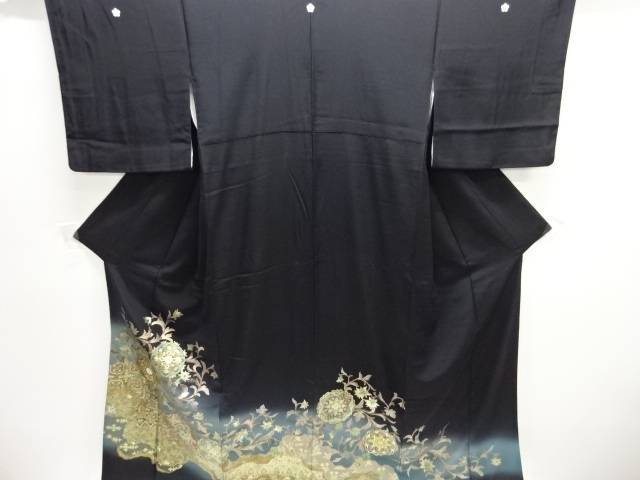 金彩華紋飾りつけ留袖（比翼付き添い人）【中古】【着】【留袖】 宗sou